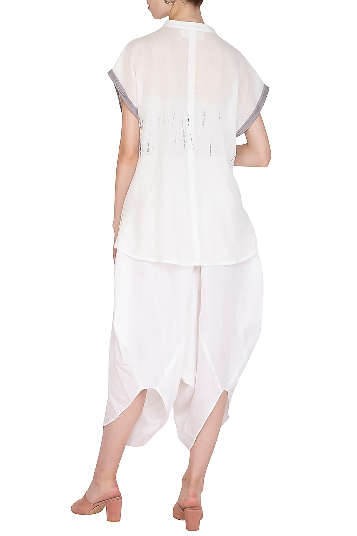 White Tie & Dye Top by Urvashi Kaur at Pernia's Pop Up Shop
