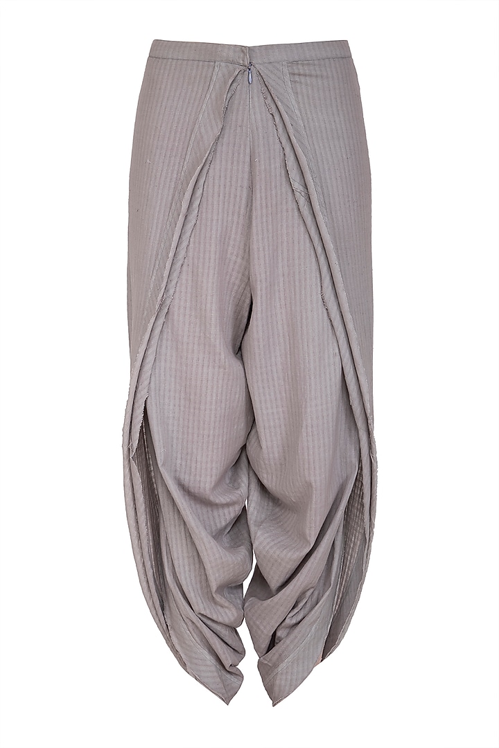 Grey Organic Cotton Dhoti Pants by Urvashi Kaur at Pernia's Pop Up Shop