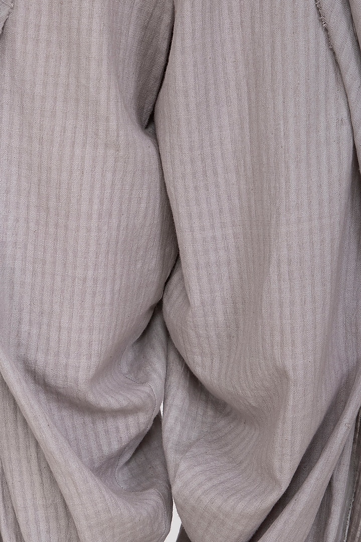Grey Organic Cotton Dhoti Pants by Urvashi Kaur at Pernia's Pop Up Shop