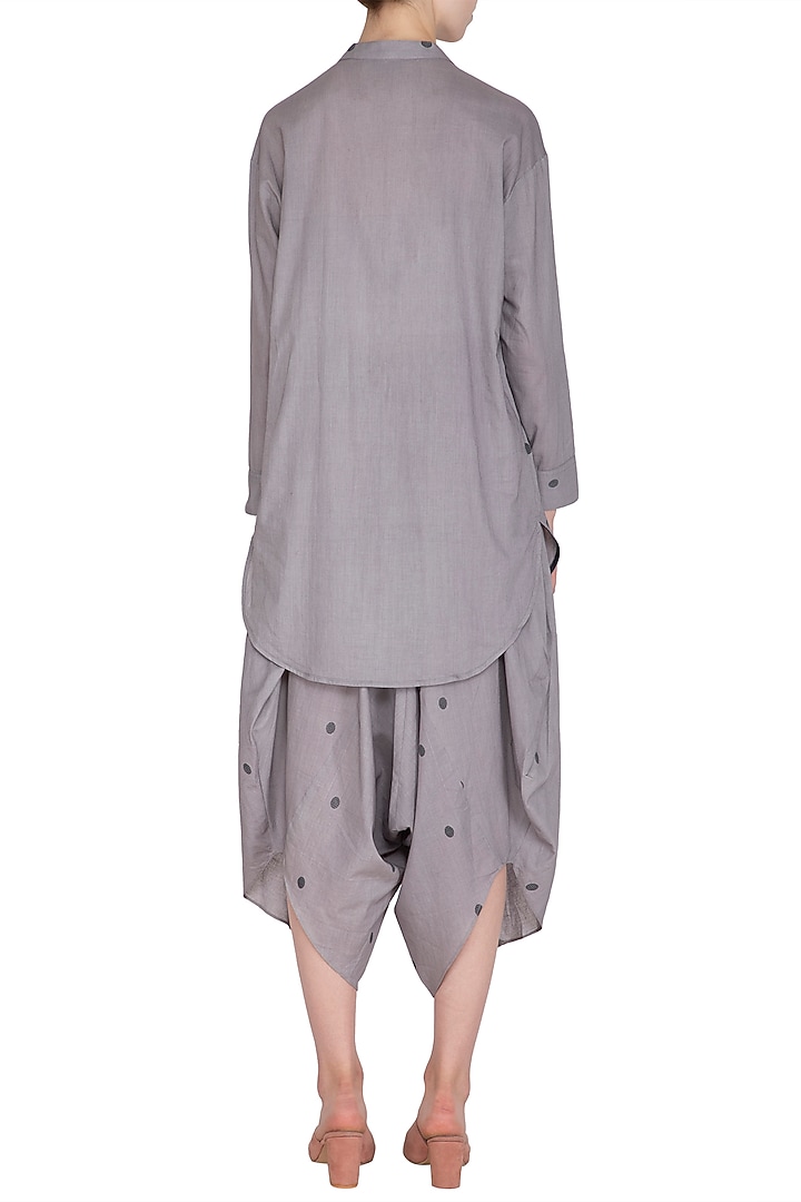Grey Sheer Tunic by Urvashi Kaur at Pernia's Pop Up Shop