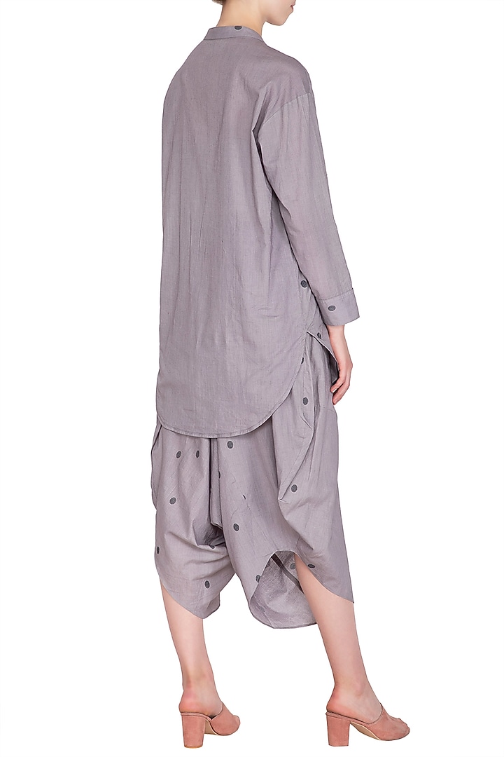 Grey Dhoti Pants by Urvashi Kaur at Pernia's Pop Up Shop