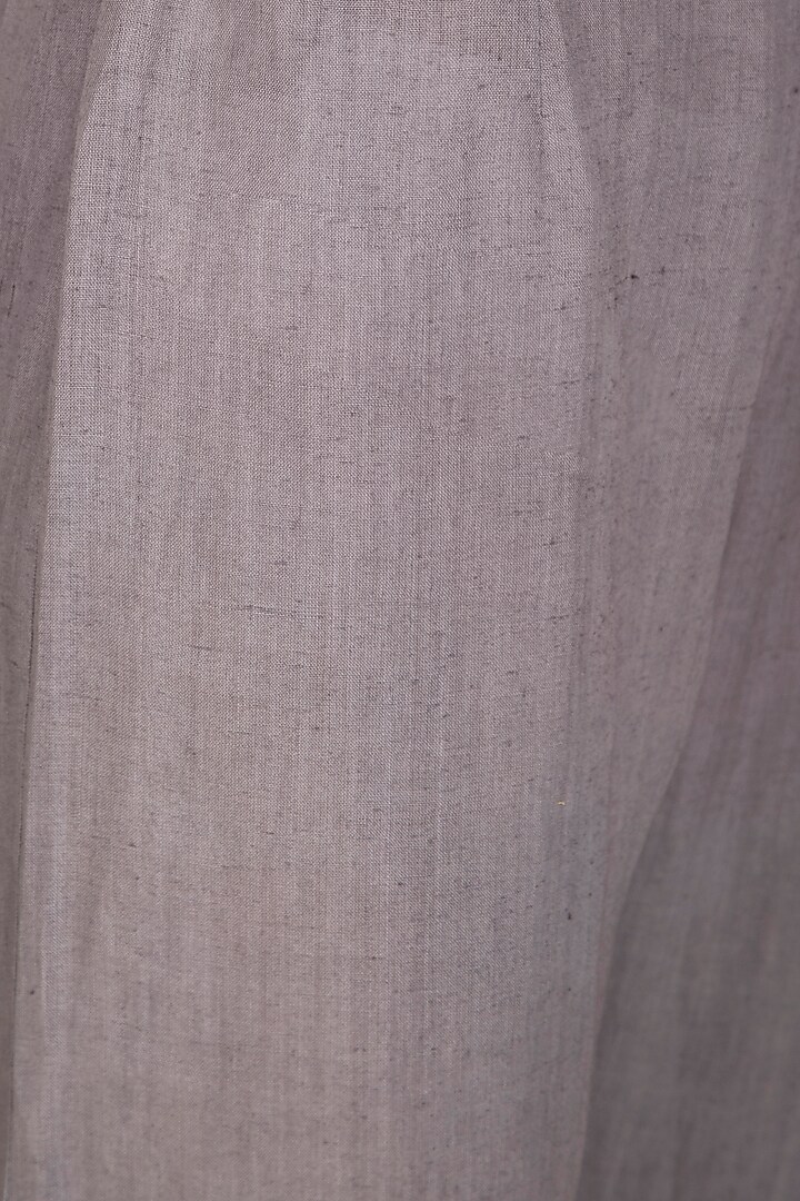 Grey Organic Cotton Pants by Urvashi Kaur at Pernia's Pop Up Shop