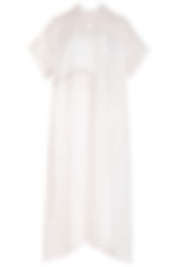 White Organic Cotton Tunic by Urvashi Kaur at Pernia's Pop Up Shop