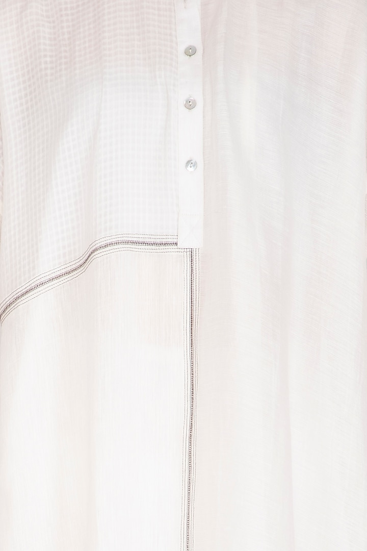 White Organic Cotton Tunic by Urvashi Kaur at Pernia's Pop Up Shop