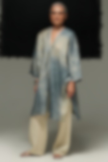 Pearl White Linen Pants by Urvashi Kaur at Pernia's Pop Up Shop