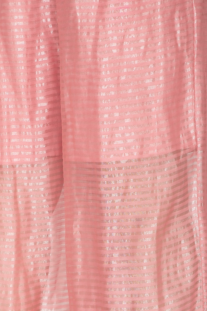 Pink Zari Embellished Palazzo Pants by Urvashi Kaur at Pernia's Pop Up Shop