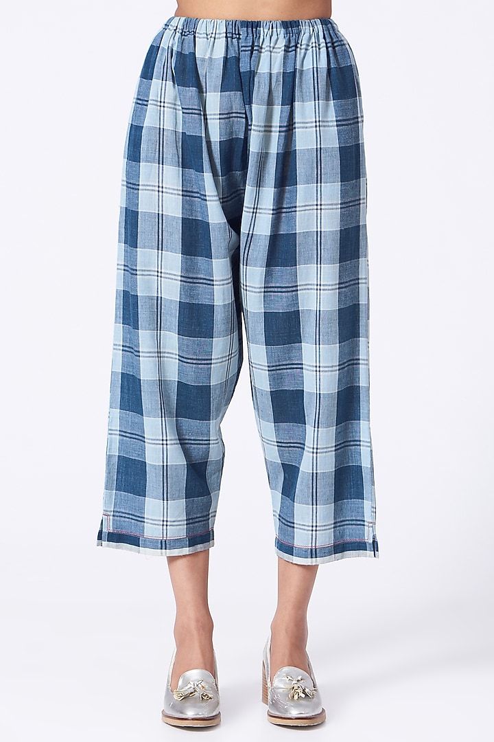 Indigo Striped Shirt by Urvashi Kaur at Pernia's Pop Up Shop