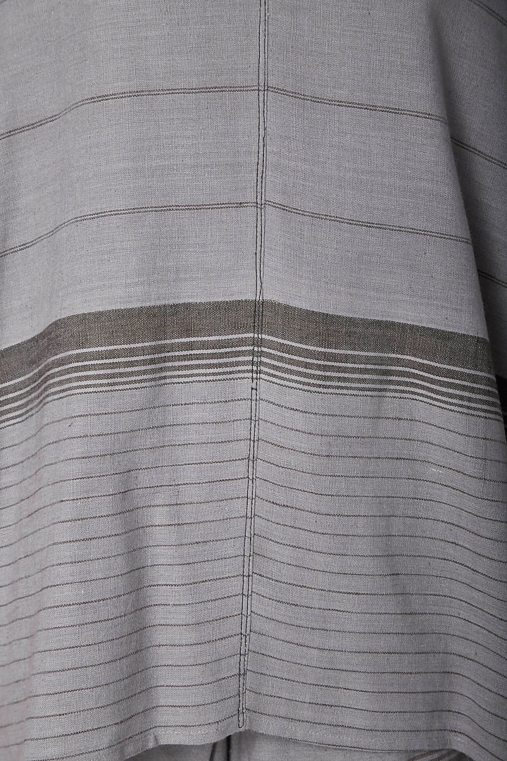 Grey Organic Cotton Top by Urvashi Kaur at Pernia's Pop Up Shop