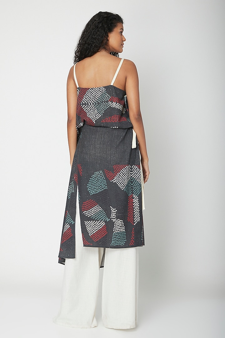 Multi Colored Printed Organic Summer Dress by Urvashi Kaur at Pernia's Pop Up Shop