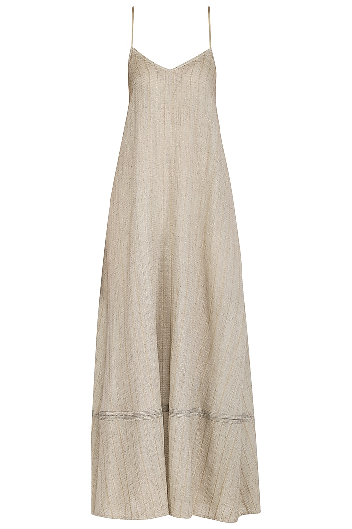 Grey Slip Dress Design by Urvashi Kaur at Pernia's Pop Up Shop 2023