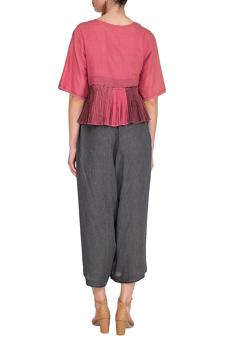 Black Lounge Pants by Urvashi Kaur at Pernia's Pop Up Shop
