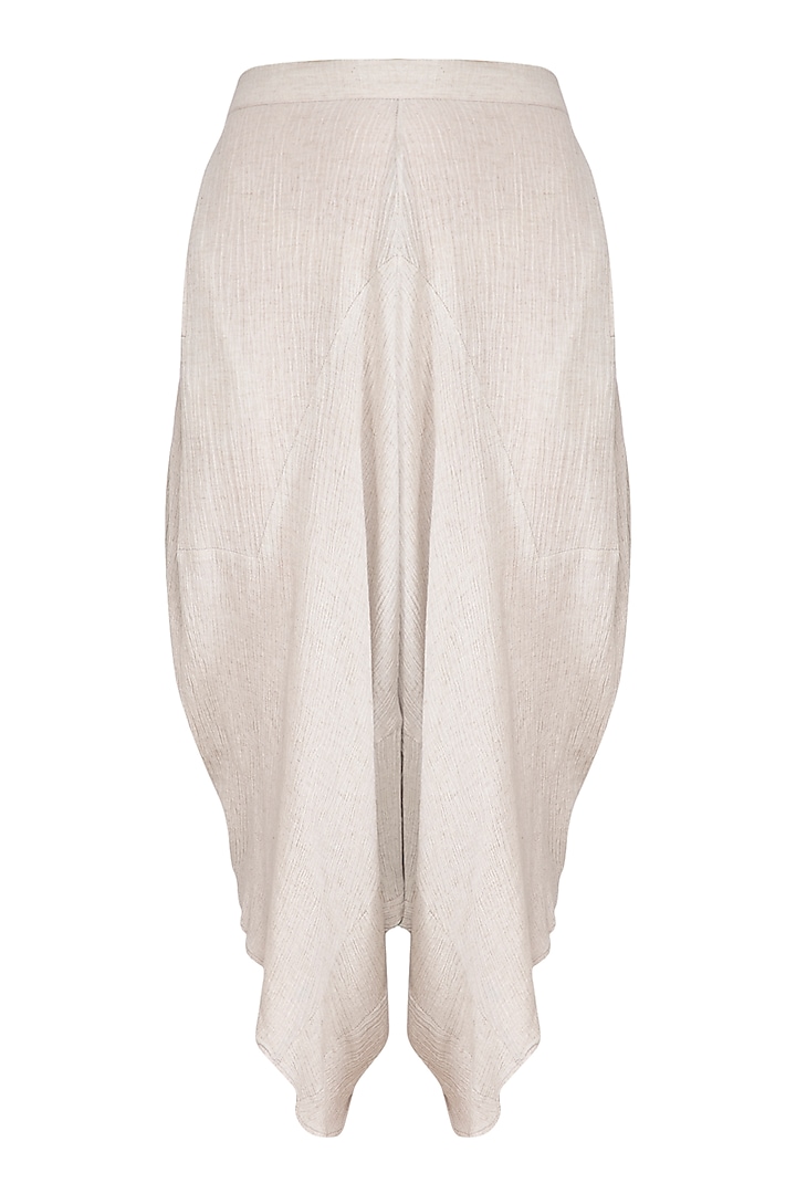 Grey Textured Pants Design by Urvashi Kaur at Pernia's Pop Up Shop 2023