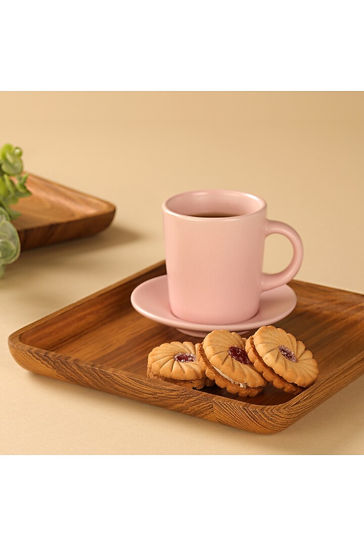 Brown Premium Teak Wood Serving Tray (Small) by Utopia Choice at Pernia's Pop Up Shop