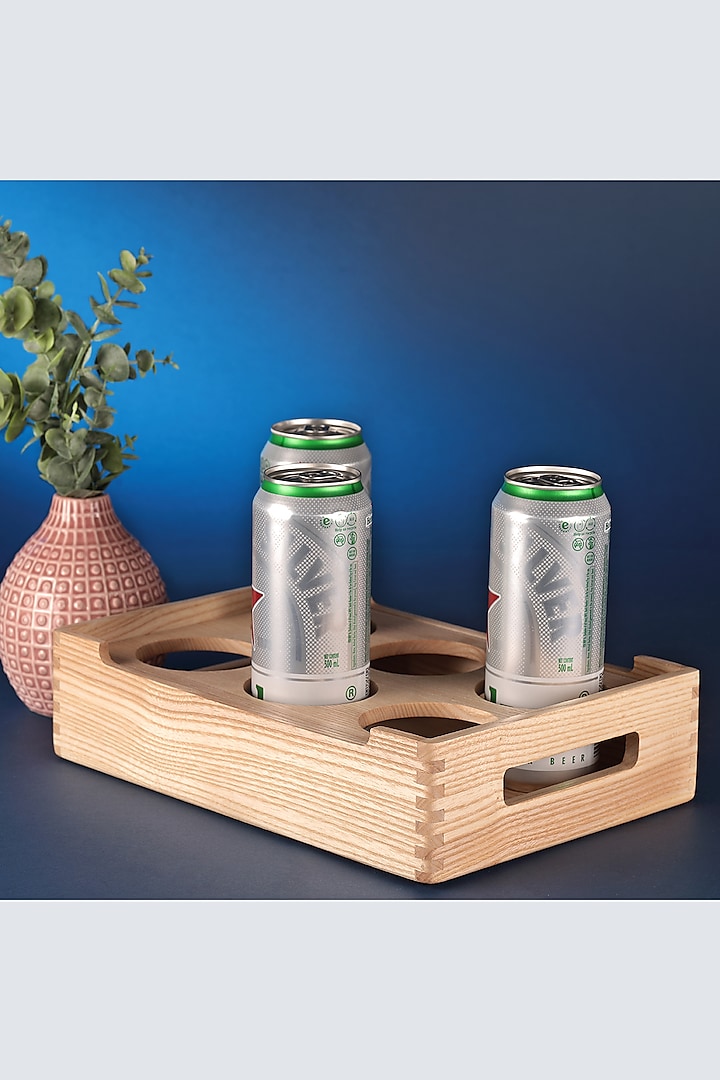 Cream Canadian White Ash Wood Beer Crate by Utopia Choice