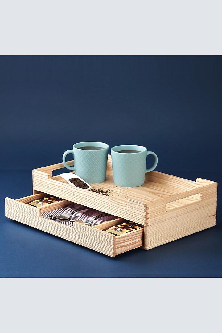 Cream Canadian White Ash Wood Bed Tray by Utopia Choice at Pernia's Pop Up Shop