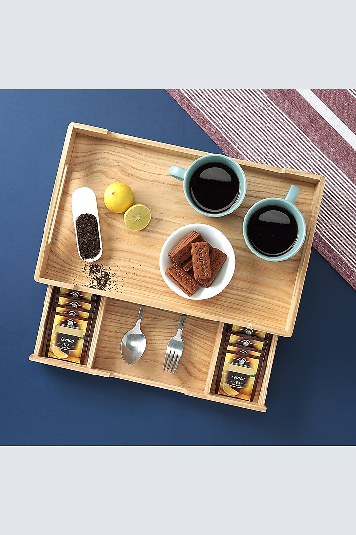 Cream Canadian White Ash Wood Bed Tray by Utopia Choice at Pernia's Pop Up Shop