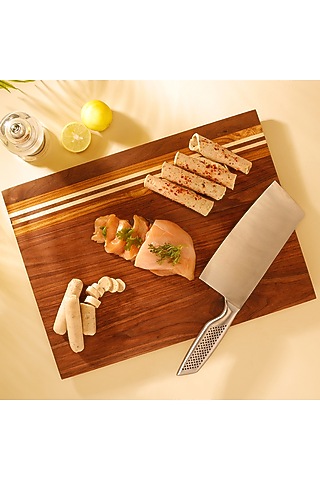 Brown American Walnut Chopping Board by Utopia Choice