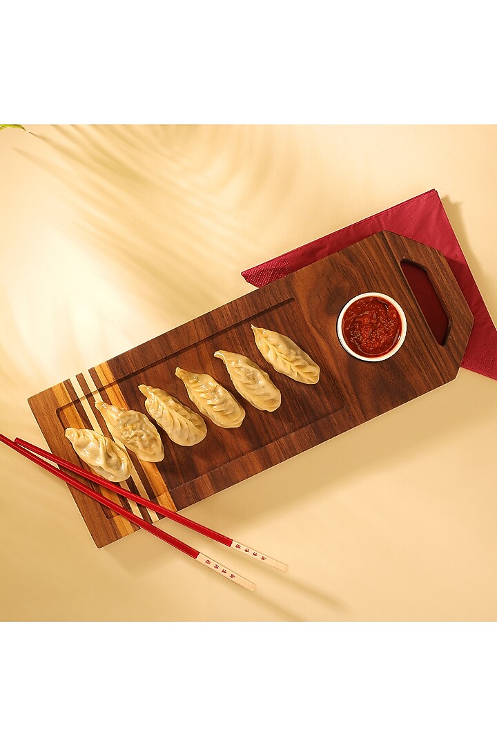 Brown American Walnut Platter by Utopia Choice at Pernia's Pop Up Shop