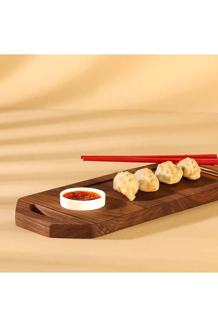 Brown American Walnut Platter by Utopia Choice at Pernia's Pop Up Shop