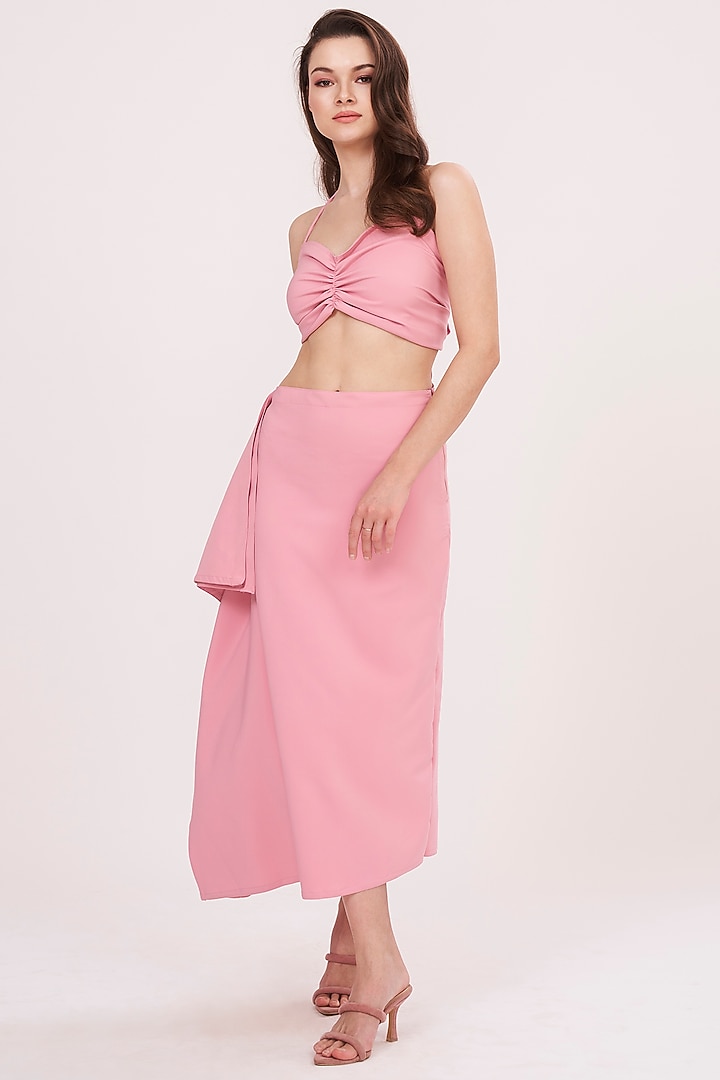 Pink Banana Crepe Co-Ord Set by House of Varada at Pernia's Pop Up Shop