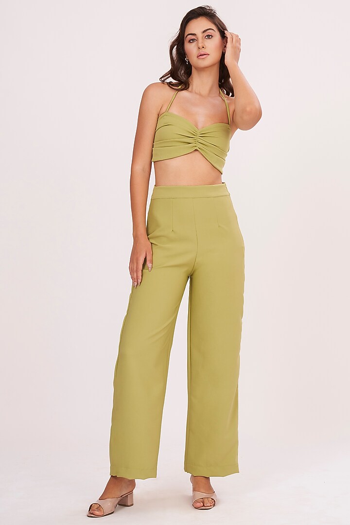 Green Banana Crepe Co-Ord Set by House of Varada at Pernia's Pop Up Shop