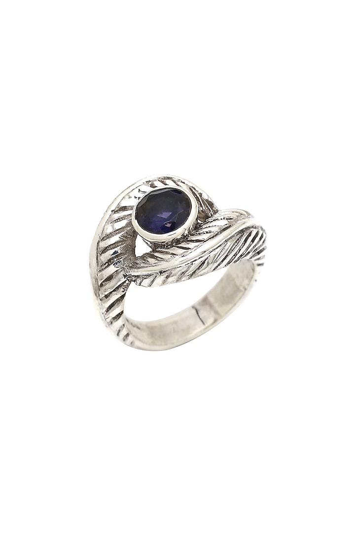 Blue Eye Sterling Silver and Iolite Ring