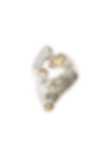 White Finish Yellow Citrine Gemstone Ring In Sterling Silver by V&A Jewellers at Pernia's Pop Up Shop