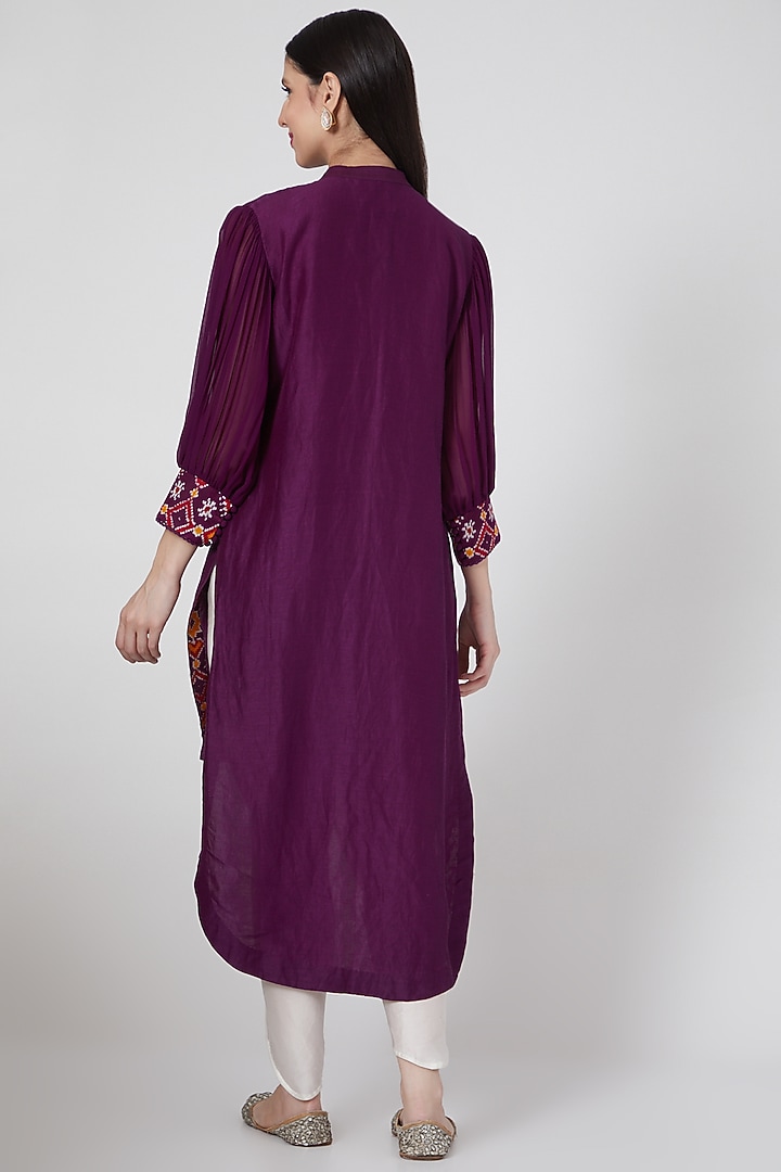 Purple High-Low Tunic by VAISHALI AGARWAL at Pernia's Pop Up Shop