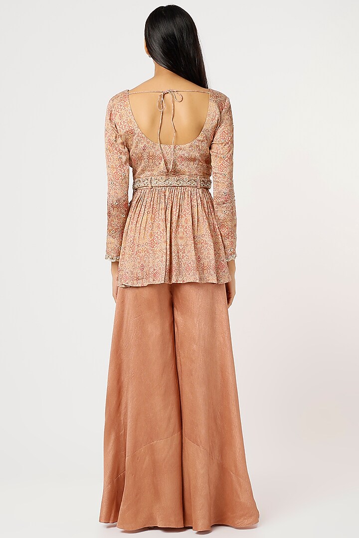 Bronze Digital Printed Pant Set by VANA ETHNICS at Pernia's Pop Up Shop