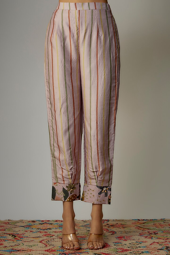 Lilac Viscose Printed Co-Ord Set by VANA ETHNICS at Pernia's Pop Up Shop