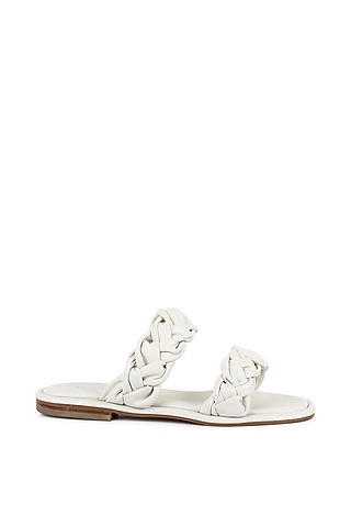 Ivory Braided Flats by VANILLA MOON