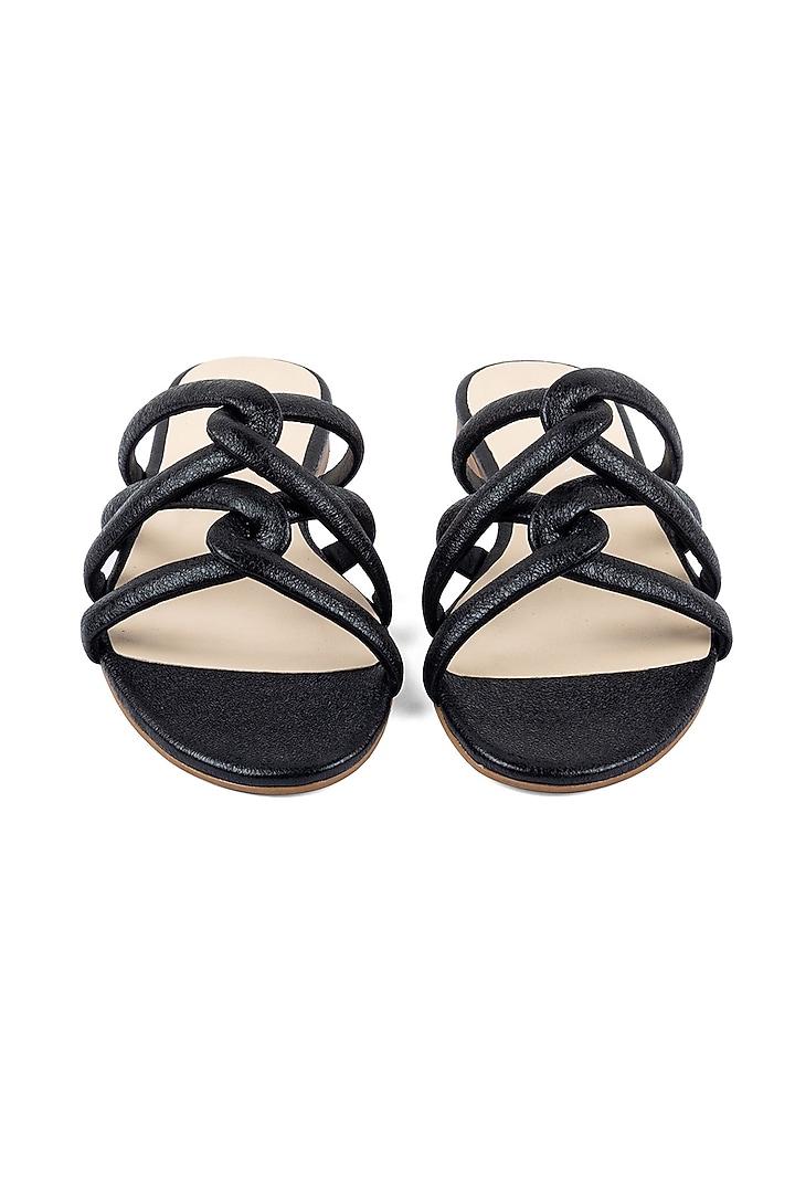 Black Slip-On Flats by VANILLA MOON at Pernia's Pop Up Shop