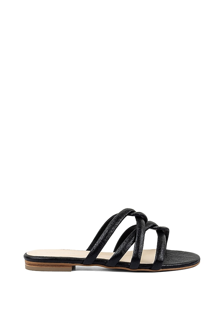 Black Slip-On Flats by VANILLA MOON at Pernia's Pop Up Shop