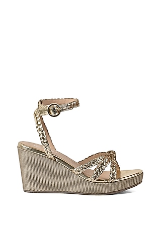 Gold Knotted Wedges by VANILLA MOON