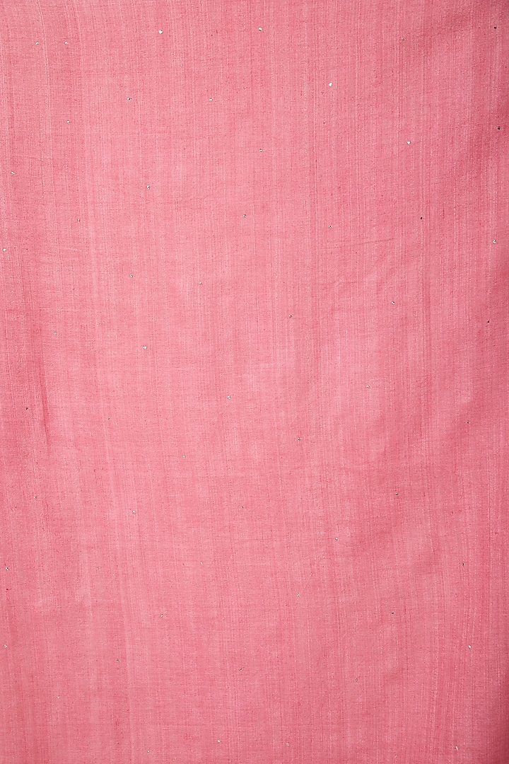 Pink Matka Silk Mukaish Embroidered Handwoven Party Wear Saree Set by Varastraa at Pernia's Pop Up Shop