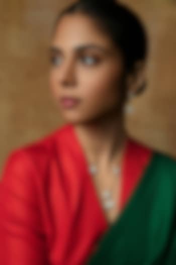 Gold Plated Moissanite Stone Pendant Necklace In Sterling Silver by Varq Jewels at Pernia's Pop Up Shop