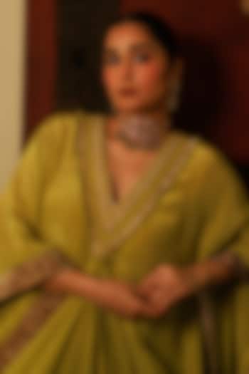 Gold Plated Kundan Polki & Ruby Choker Necklace Set In Sterling Silver by Varq Jewels at Pernia's Pop Up Shop
