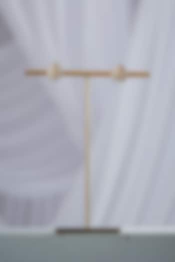 Gold Plated Moissanite Stone Stud Earrings In Sterling Silver by Varq Jewels at Pernia's Pop Up Shop