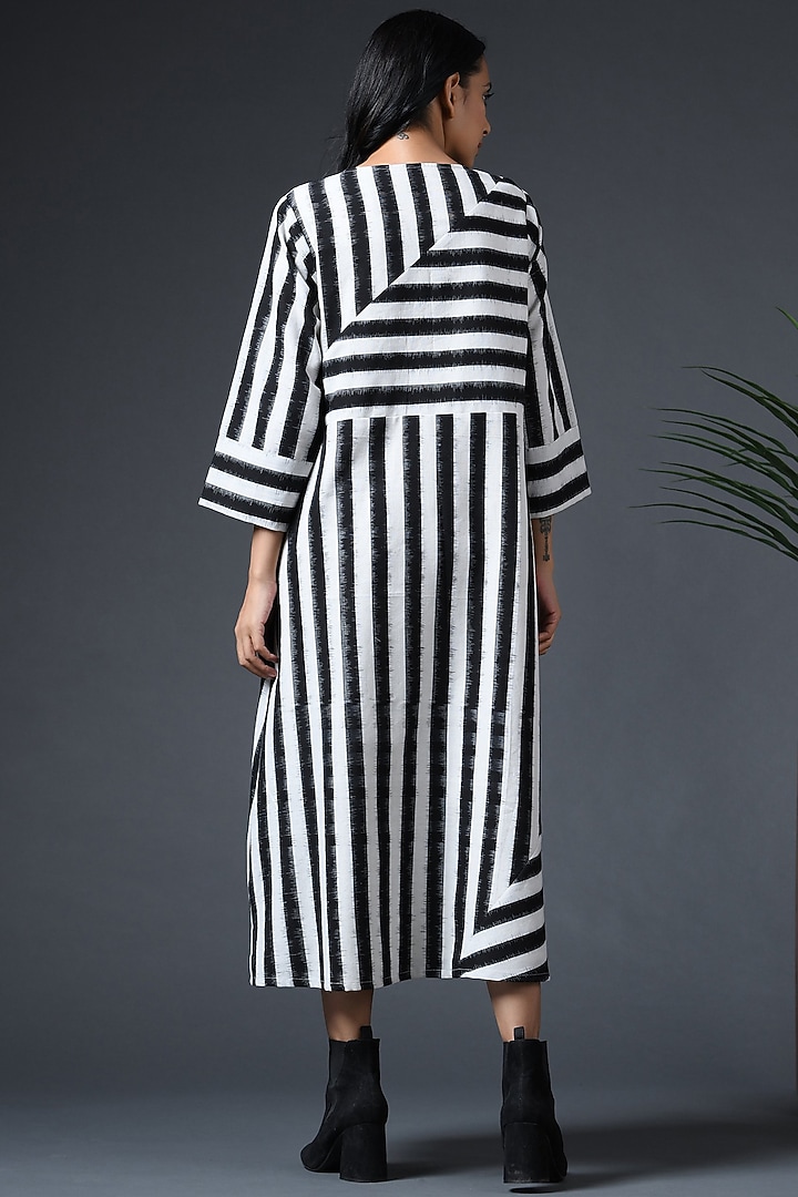 Black & White Striped Summer Dress by Vasstram at Pernia's Pop Up Shop