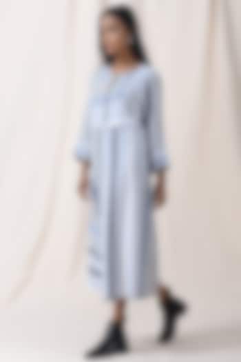 Sky Blue Cotton Summer Dress by Vasstram at Pernia's Pop Up Shop