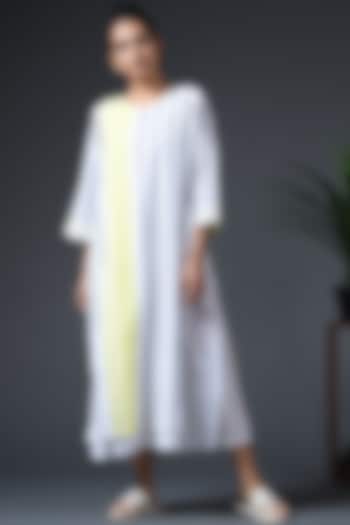 Cheerful Yellow Cotton Striped Tunic by Vasstram at Pernia's Pop Up Shop