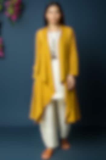 Mustard Yellow Cotton Overlay by Vasstram at Pernia's Pop Up Shop