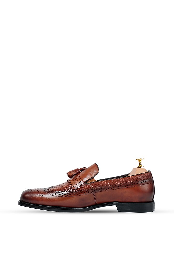 Brown Leather Shoes by Vantier Fashion at Pernia's Pop Up Shop