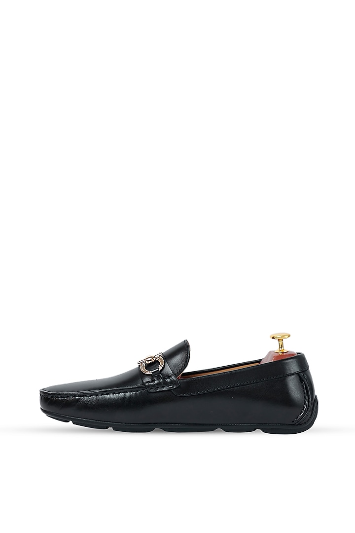 Black Leather Loafers by Vantier Fashion at Pernia's Pop Up Shop