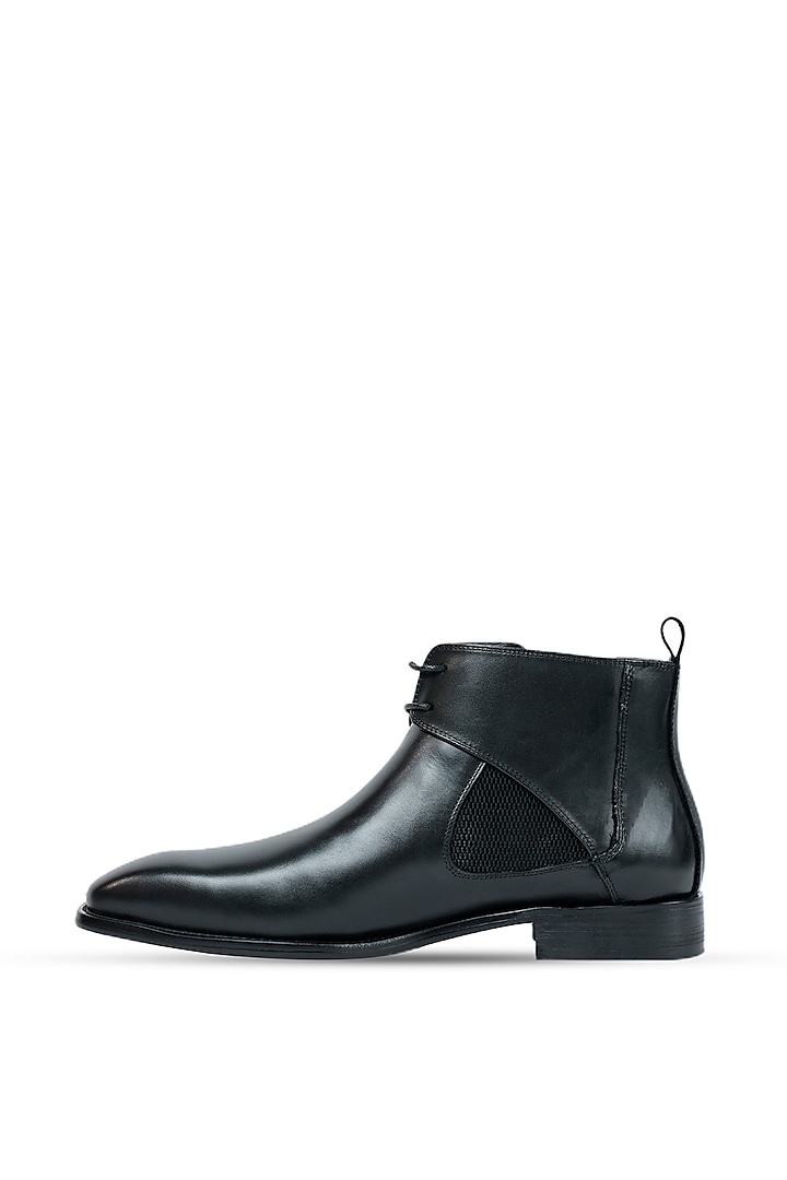 Black Leather Boots by Vantier Fashion at Pernia's Pop Up Shop
