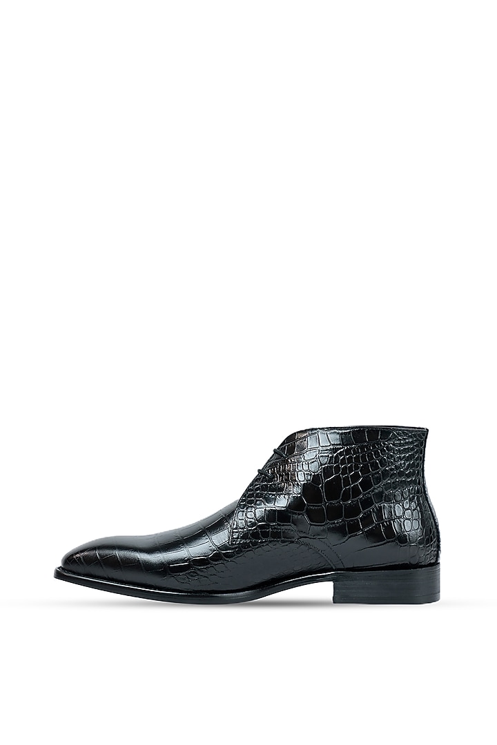 Black Leather Boots by Vantier Fashion at Pernia's Pop Up Shop