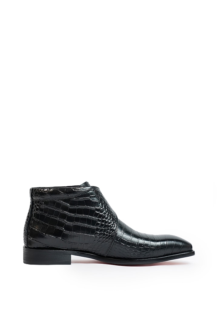 Black Leather Boots by Vantier Fashion at Pernia's Pop Up Shop