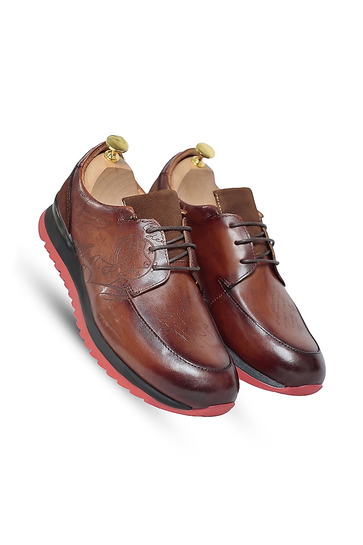 Brown Leather Shoes by Vantier Fashion at Pernia's Pop Up Shop