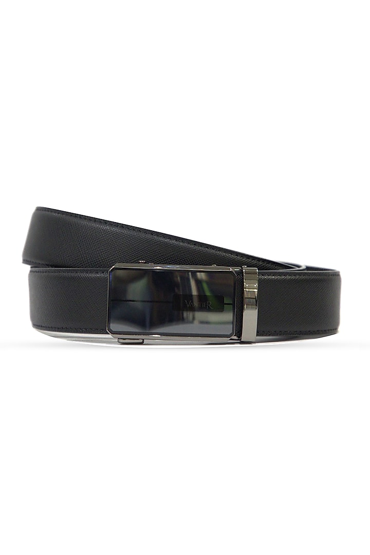 Black Leather Belt by Vantier Fashion at Pernia's Pop Up Shop