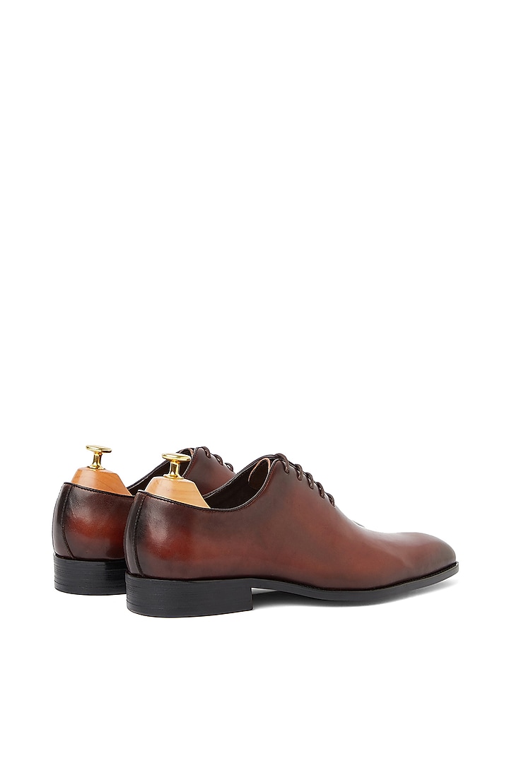 Oxford Brown Leather Shoes by Vantier Fashion at Pernia's Pop Up Shop